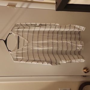 Eileen Fisher 3/4 sleeve cotton shirt